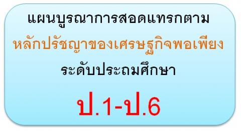 ตัวอย่างแผนการจัดการเรียนรู้ ตามหลักปรัชญาของเศรษฐกิจพอเพียง