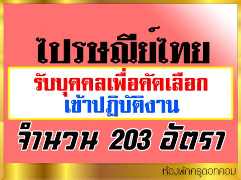 บริษัท ไปรษณีย์ไทยดิสทริบิวชั่น จำกัด เปิดรับสมัครเพื่อคัดเลือกเข้าปฏิบัติงาน จำนวน 203 อัตรา