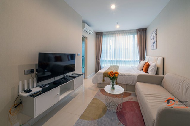ให้เช่า คอนโด THE SKY SUKHUMVIT ใกล้ BTS อุดมสุข ห้องมุม ชั้น 1 มีเฟอร์ฯครบ