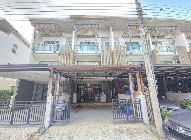 L260148 | ขายทาวน์โฮม 3 ชั้น Town Avenue Cocos พระราม 2 ซอย 50 ต่อเติมครบ พร้อมอยู่ (น้ำไม่ท่วม)