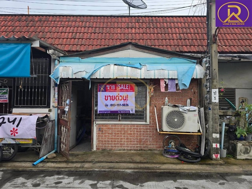 ขายบ้านหลักแสน ทาวน์เฮ้าส์ ชั้นเดียว หมู่บ้านบุญศิริ ใกล้ BTSโรงเรียนนายเรือ เหมาะอยู่อาศัยหรือรีโนเวทขาย บางเมืองใหม่ เมืองสมุทรปราการ